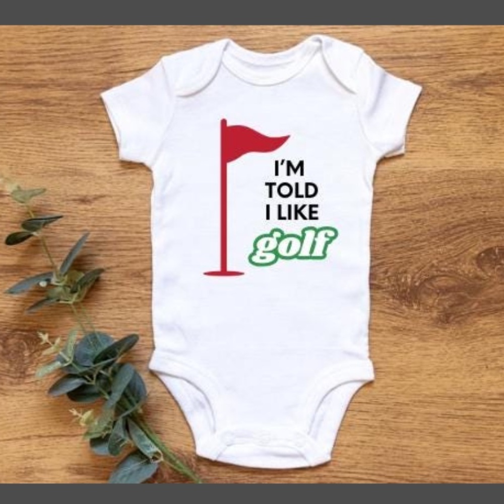 White Baby Onesie with Graphic Print